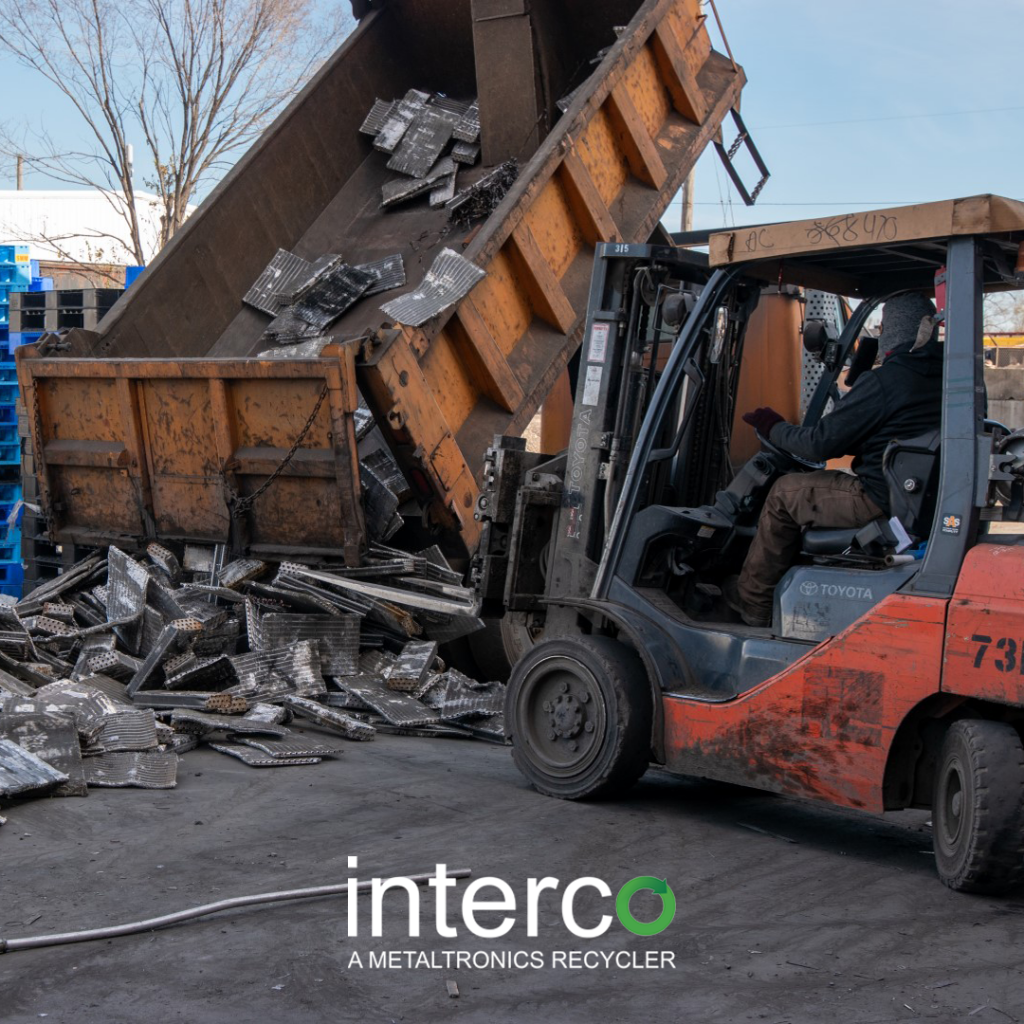 End dump truck services being utilized at Interco