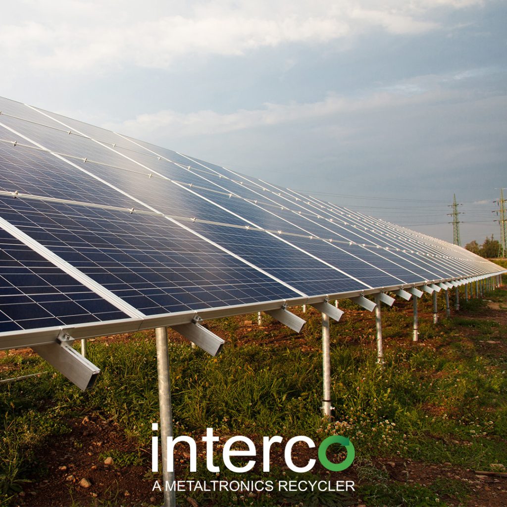 Sell Scrap PV Solar Panel Modules to Interco